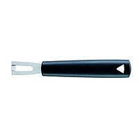 Кухонный нож фигурный, квадратная резьба. Triangle с черной пластиковой ручкой (77851)