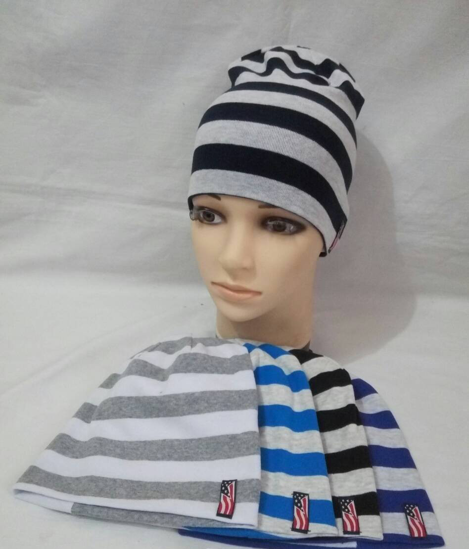 Шапка трикотажна подвійна для хлопчика р 50-52
