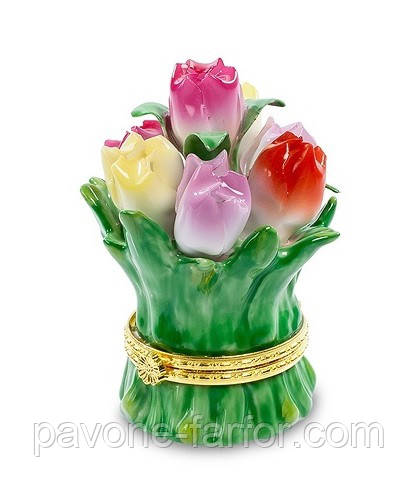 Порцелянова скринька Тюльпани (Pavone) CMS - 33/24, фото 1