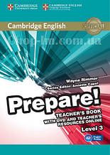 Cambridge English Prepare! 3 teacher's Book with DVD and teacher's Online Resources / Книга для вчителя