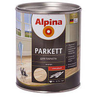 Алкідний лак для паркету ALPINA PARKETTLACK SM (Шовковисто-матовий) 0,75 л