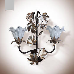 Бра в стилі флористика 2 лампове з виноградним листям 8206-1 "Совіньйон"