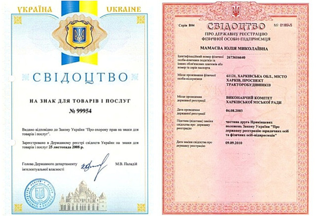 Документи про державну реєстрацію компанії teens.ua