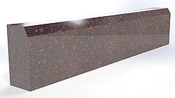 Садовий бордюр пиляний 1000×200×80 - червоного кольору