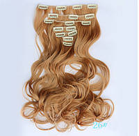 Накладные волосы локоны 7 прядей на клипсах,шиньон,трессы длина 50 см