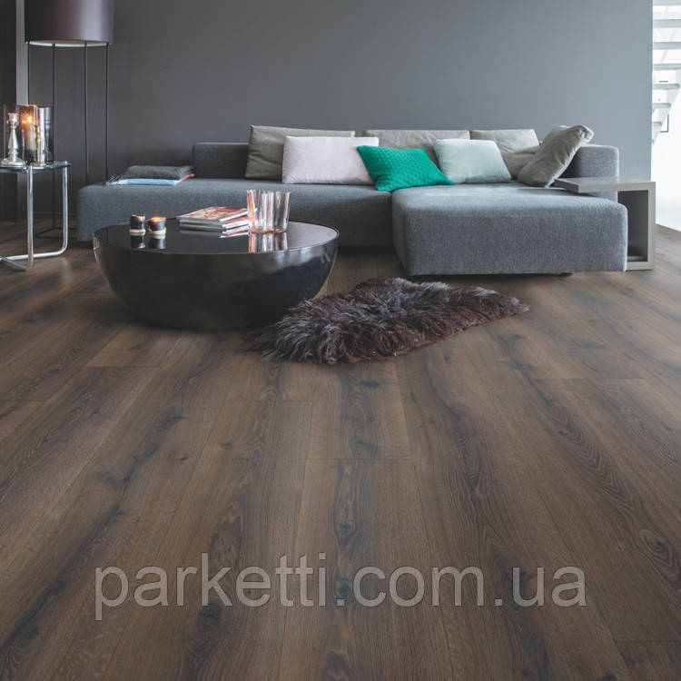 Quick-Step Majestic MJ3553 Дуб пустынный шлифованный темно-коричневый ламинат - фото 1 - id-p475193417