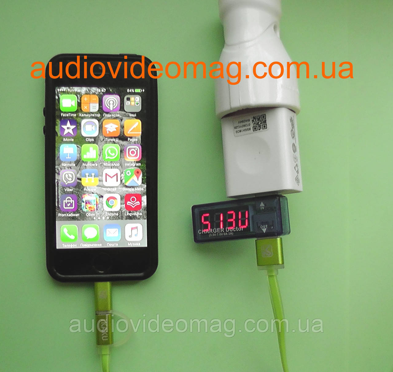 Амперметр / вольтметр 0-3A / 3.5-7V (Charger doctor) для USB блоков питания - фото 2 - id-p656729087