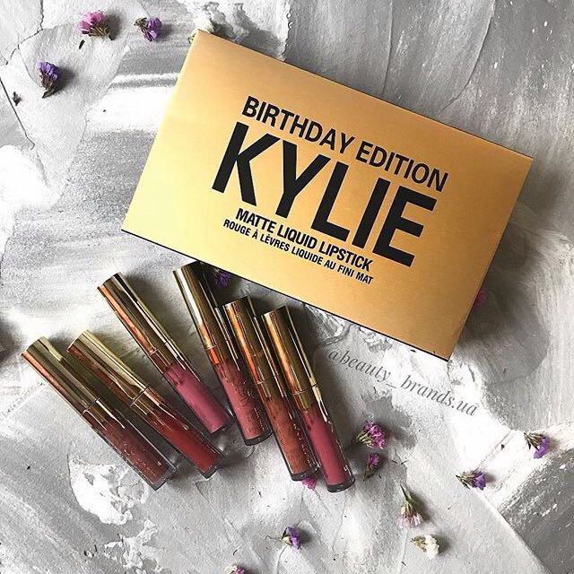 Набір матових рідких помад Birthday Edition Kylie Matte Liquid Lipstick
