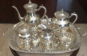 Російська кавовий сервіз срібло 84 пр. поч. ХХ-го століття