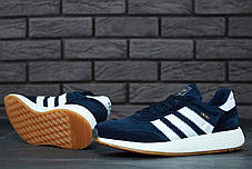 Чоловічі кросівки AD Originals Iniki Runner Boost Dark Blue . ТОП Репліка ААА класу., фото 3