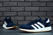 Чоловічі кросівки AD Originals Iniki Runner Boost Dark Blue . ТОП Репліка ААА класу., фото 3