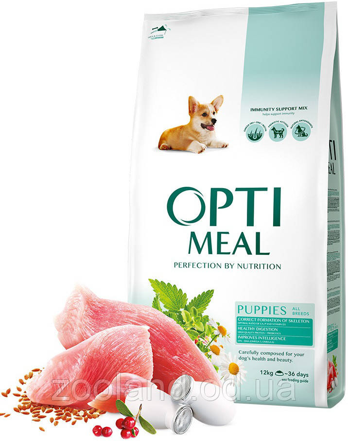 Optimeal Puppy для цуценят, 4 кг