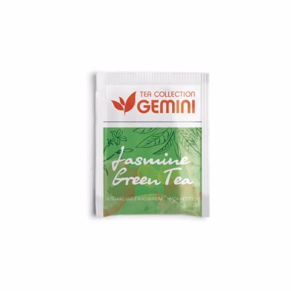 Чай GEMINI пакетированный Зеленый чай с жасмином / Jasmine Green Tea 50*2г - фото 1 - id-p656862814