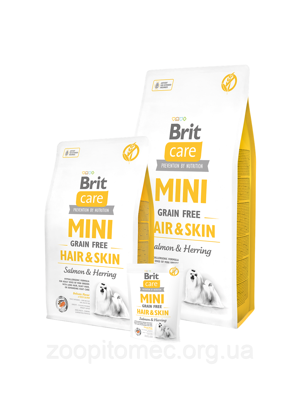 Корм Brit Care (Брит Кеа) Mini Hair Skin для собак міні порід здоров'я вовни, 400 г
