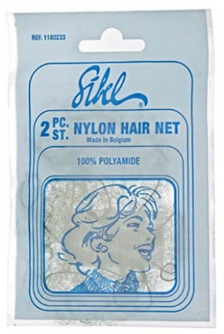 Sibel. Nylon Hair Net Fine. Сітки невидимки для волосся з дрібними осередками, з гумкою.