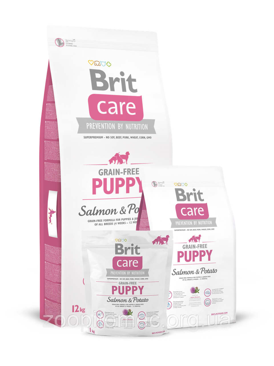 Корм Brit Care (Брит Кеа) Puppy Salmon Potato для цуценят всіх порід лосось з картоплею, 1 кг