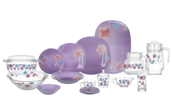 Carine Angel Purple Сервіз столовий 71 пр. Luminarc N7123
