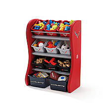 Органайзер з різнокольоровими ящиками "FUN TIME ROOM ORGANIZER", червоний/чорний