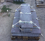 Садовий бордюр пиляний 1000×200×80 - червоного кольору, фото 4