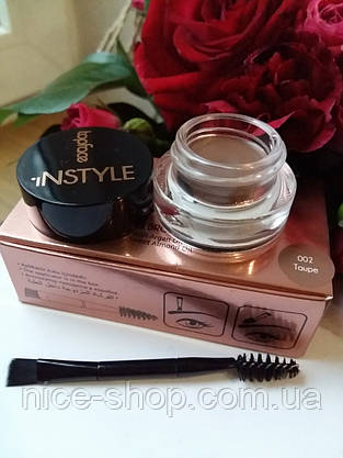 Помадка для брів Topface Instyle Gel, тон 002, з пензлем, фото 3