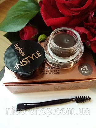 Помадка для брів Topface Instyle Gel, тон 006, з пензлем, фото 4