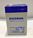 Акумулятор 6 V 4.5 Ah Bossman profi 3FM4,5 — LA645, фото 2