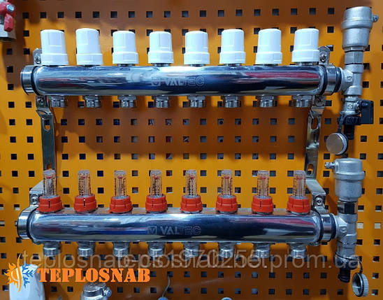 Колекторна група Valtec 1"х10 виходів. Евроконус 3/4" VTc.589.EMNX., фото 2
