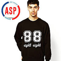 Друк іменна на свитшотах толстовках регланах кофті номерів #88 з написом літерами на замовлення