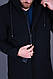 Чоловіча демісезонна куртка (подовжена), чорного кольору - фото 7 - id-p657092119