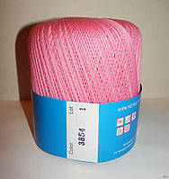 Нитки пряжа для в'язання бавовняна MAKI Victoria Маки Вікторія № 3854 - рожевий