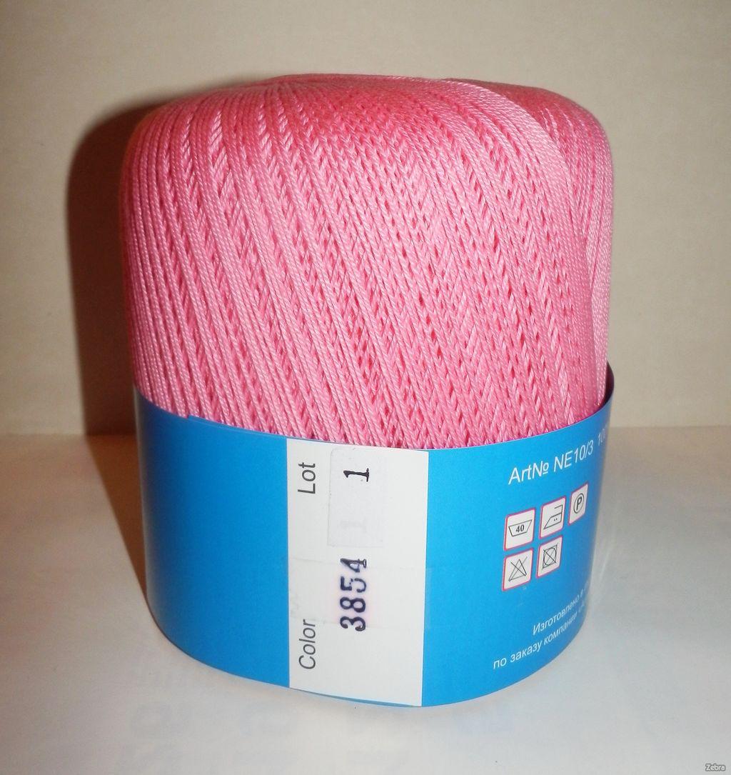 Нитки пряжа для в'язання бавовняна MAKI Victoria Маки Вікторія № 3854 - рожевий