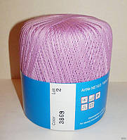 Нитки пряжа для в'язання бавовняна MAKI Victoria Маки Вікторія № 3869 - бузок