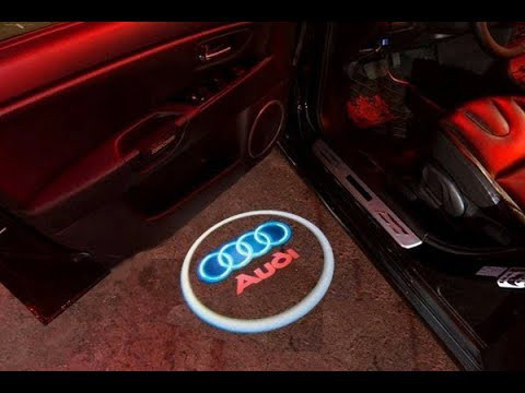 Підсвічування логотипу авто на двері AUDI