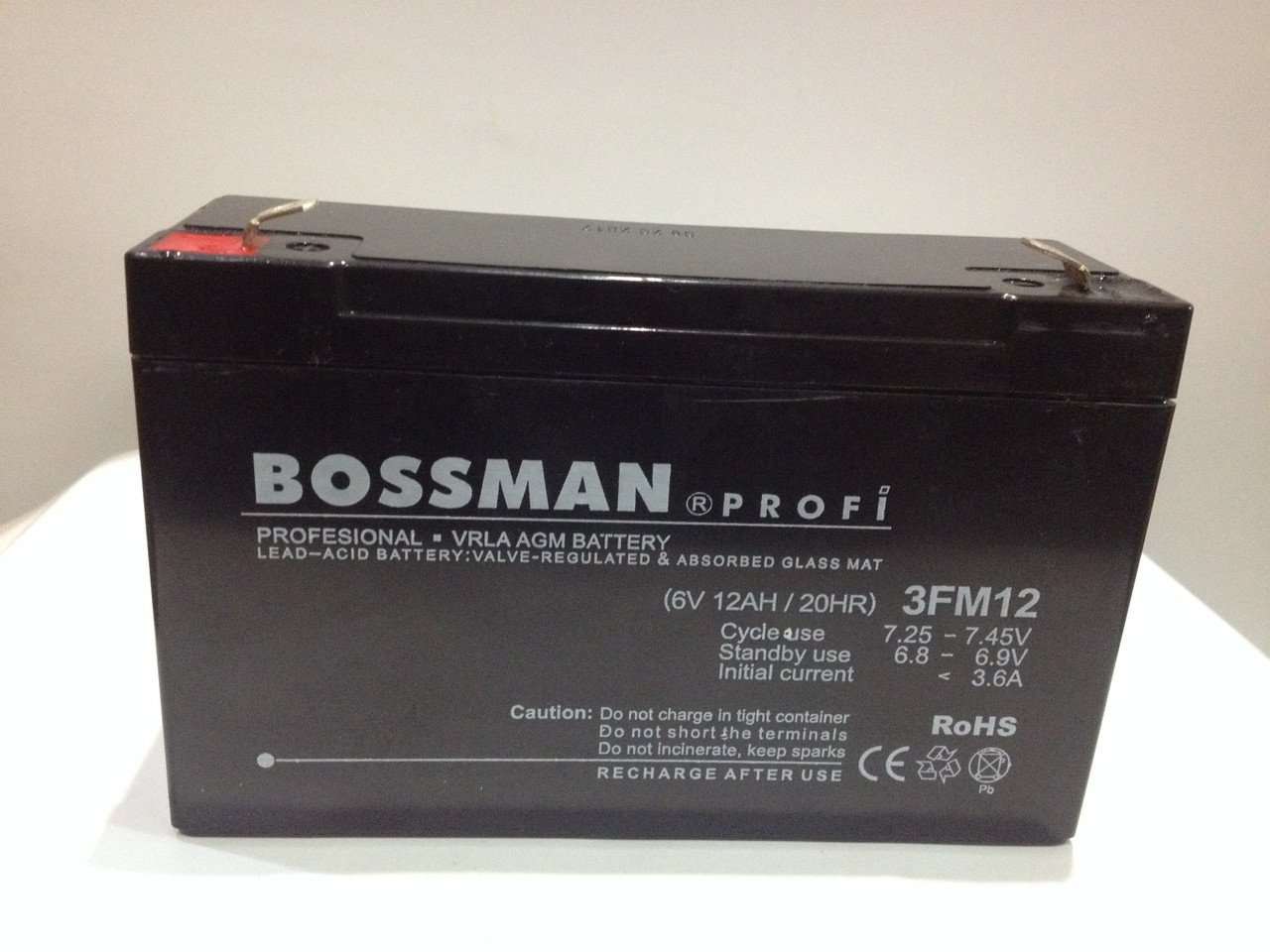 Акумулятор Bossman Profi 6 V 12 Ah