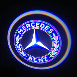 Підсвічування логотипу авто на двері Mercedes Benz