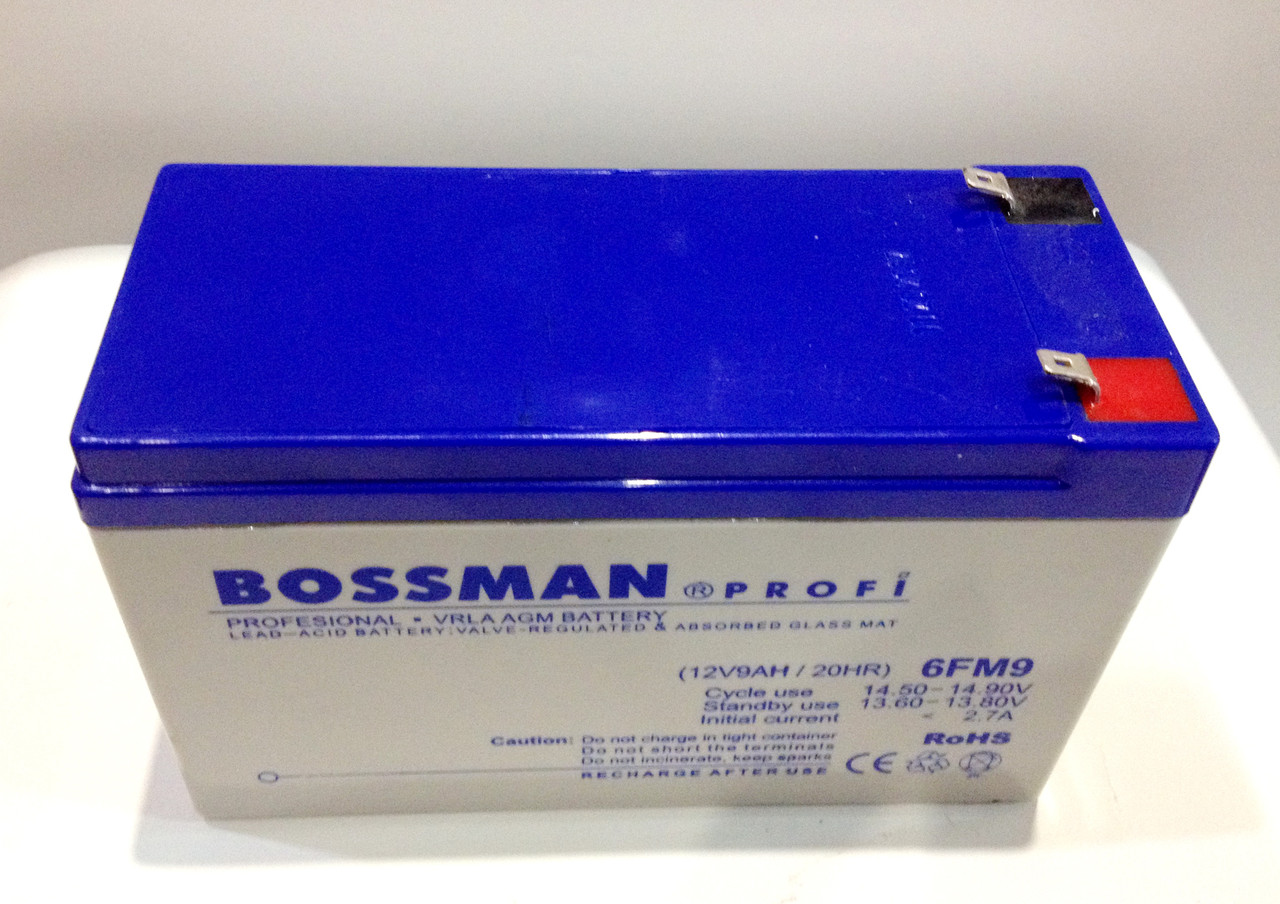 Акумулятор 12 V 9 Ah Bossman profi 6FM9 LA1290 - фото 6 - id-p63251711