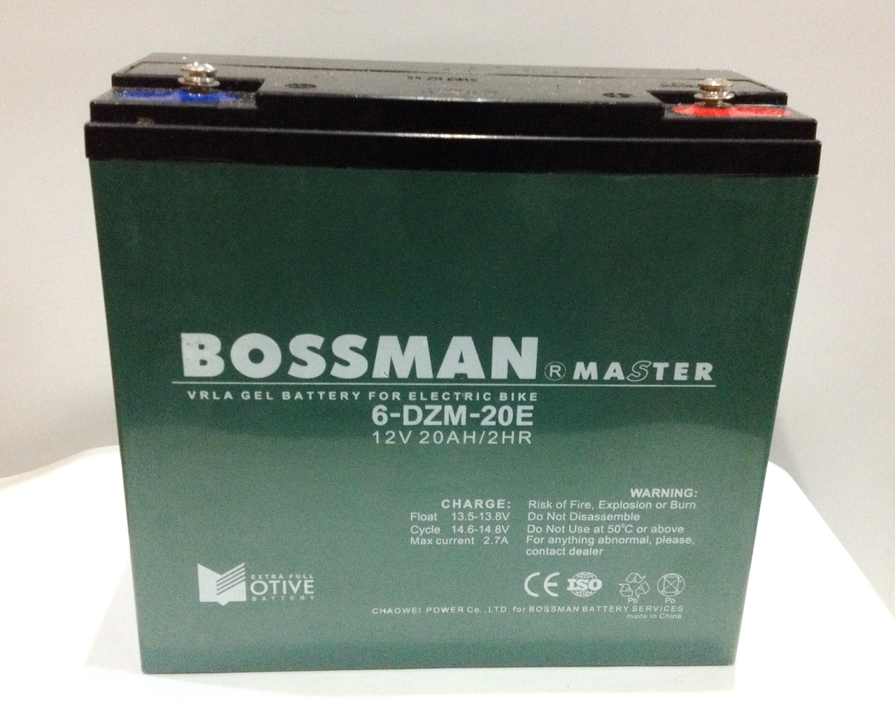 Акумулятор 12 V 20 Ah Bossman-Master 6DZF20