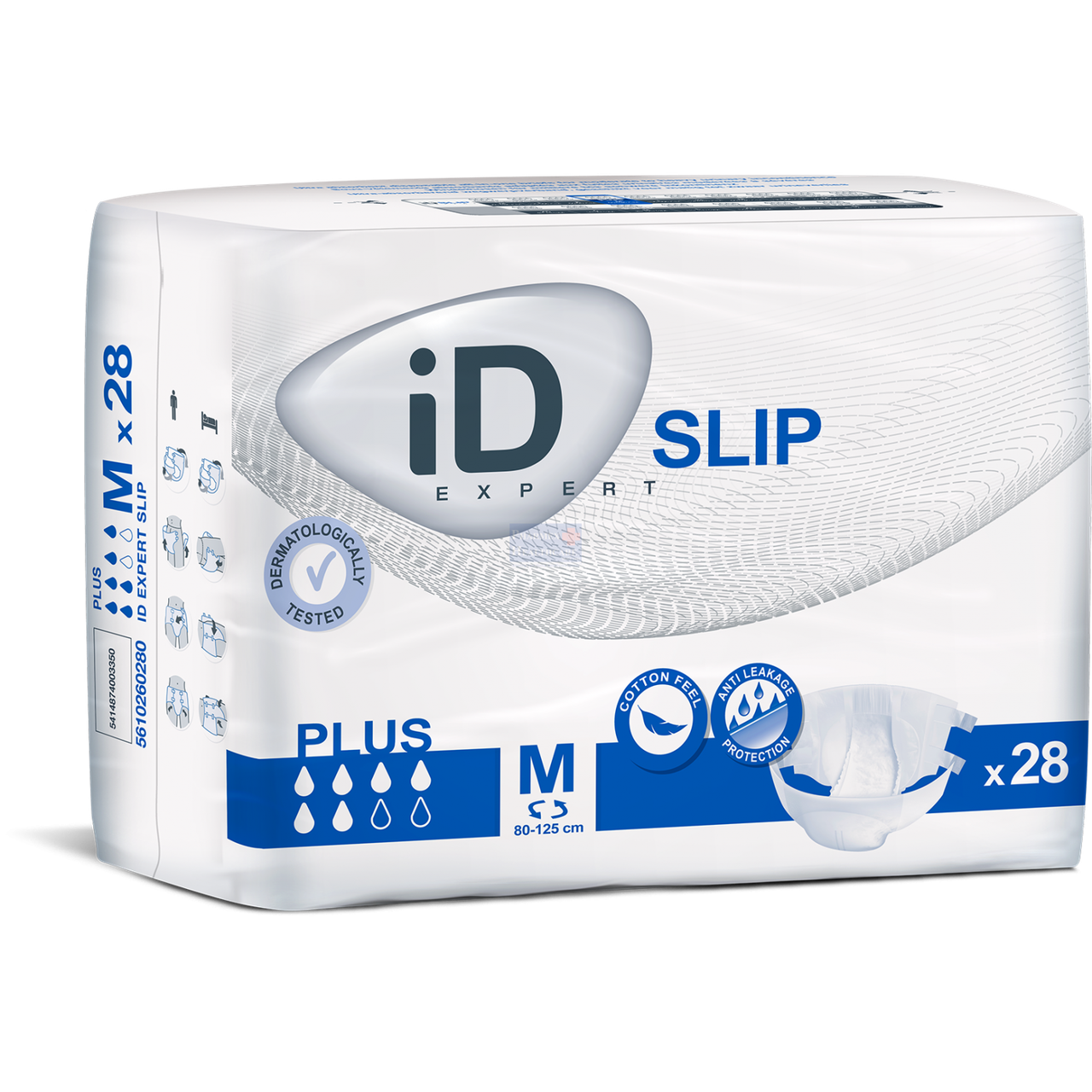 Підгузки для дорослих ID SLIP Plus M (80-125 см), 2200 мл, 30 шт.