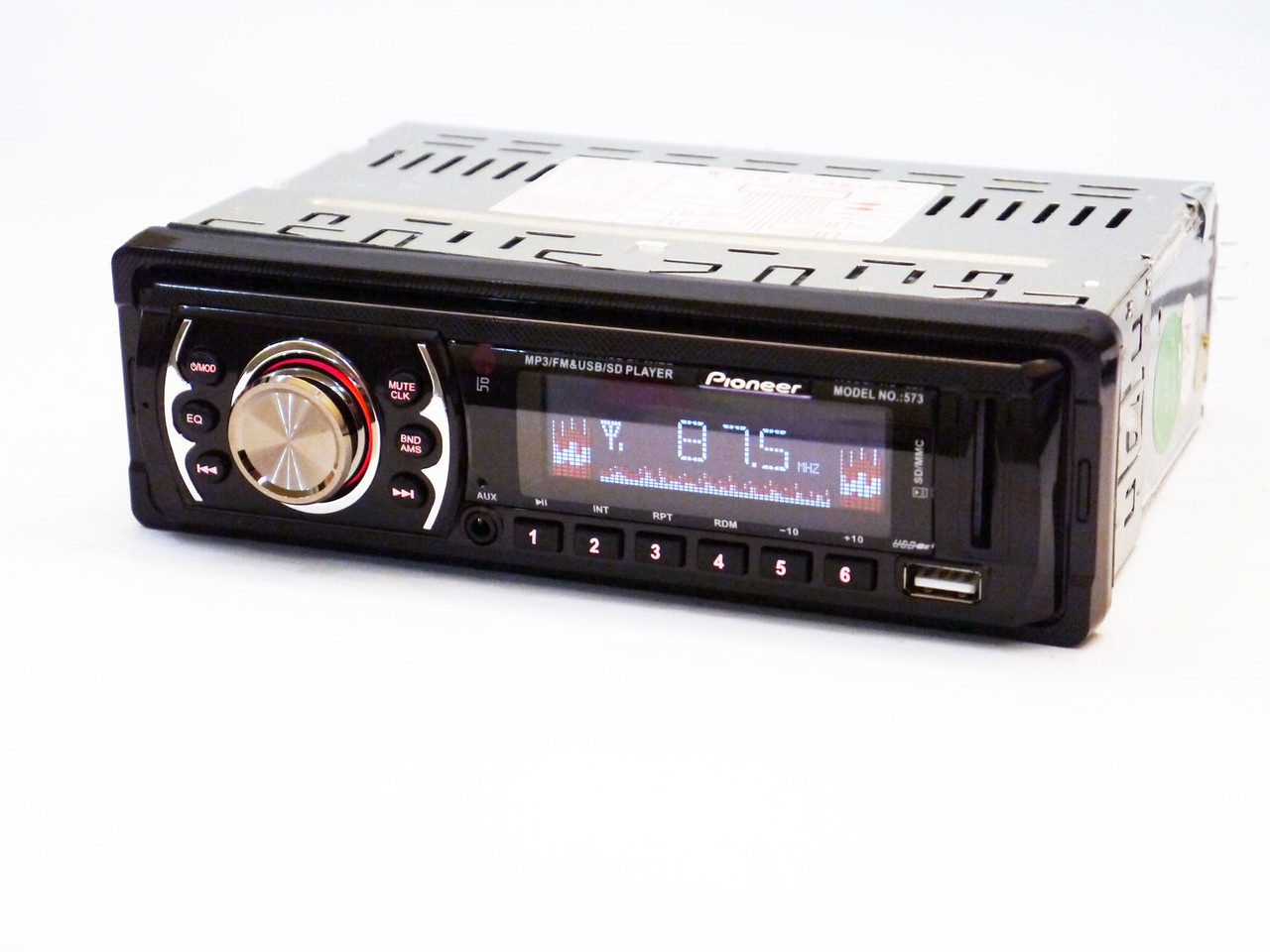Автомагнітола 573 — MP3 Player, FM, USB, SD, AUX