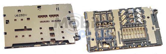 Роз'єм для SIM і MicroSD Samsung SM-A310, A510, A600, A605, A710, J330, J530, J730, J415, J610, J600, оригінал, 3709-001891