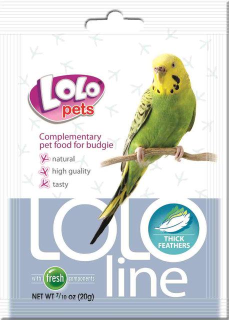 LOLOLine густе пір'я для хвилястих папуг 20 г Lolopets