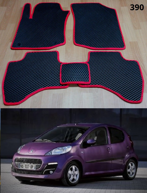 Килимки ЕВА в салон Peugeot 107 '09-14