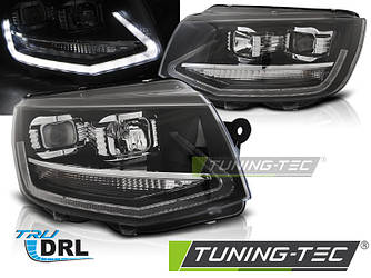 Передні фари VW T6 (15-19) тюнінг Led оптика (чорні)