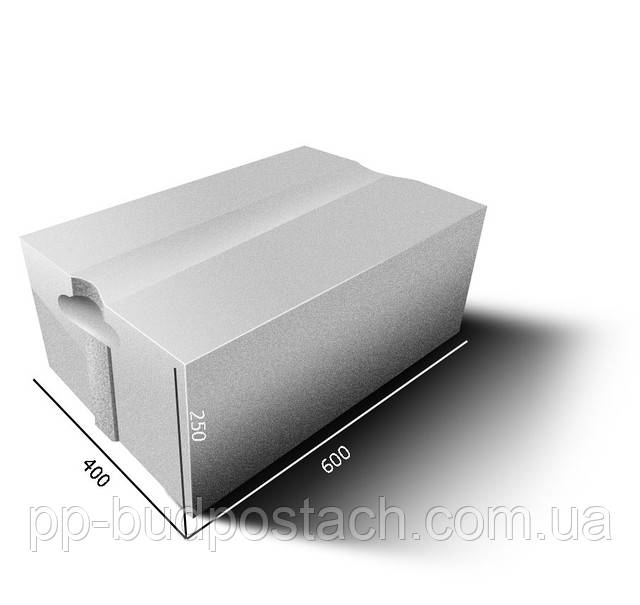 Газоблок Стоунлайт Бровари 375х200х600 D-500, фото 1