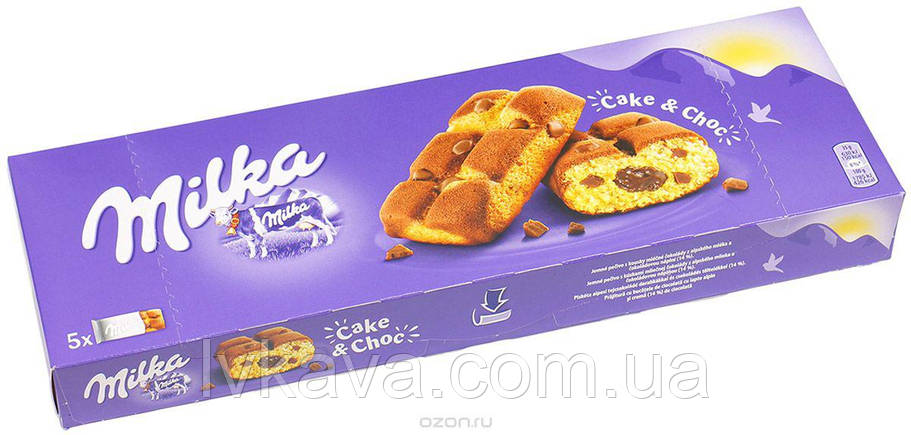 Бісквіт Milka Cake&Choc, 5 шт. х 35 г, фото 2