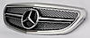 Решітка радіатора Mercedes W212 (13-16) стиль AMG (срібло + хром), фото 5