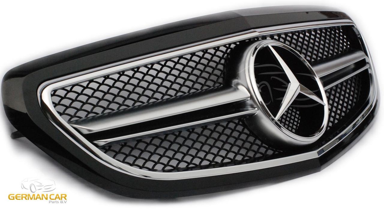 Решітка радіатора Mercedes W212 рестайл в стилі AMG (чорний глянц)
