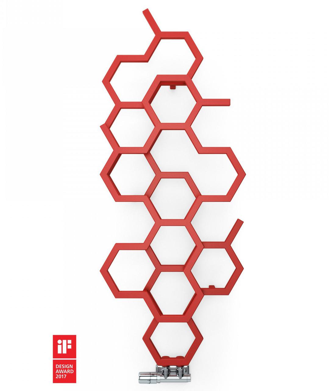 TERMA Рушникосушка HEX 1220*486 мм Ral 2012