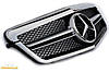 Решітка радіатора Mercedes W212 (09-13) тюнінг стиль AMG 63 (хром), фото 4