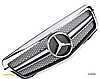 Решітка радіатора Mercedes W212 (09-13) тюнінг стиль AMG 63 (хром), фото 3